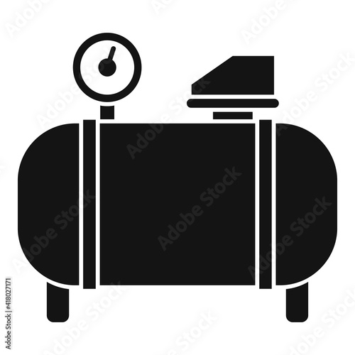 Generator air compressor icon. Simple illustration of generator air compressor vector icon for web design isolated on white background