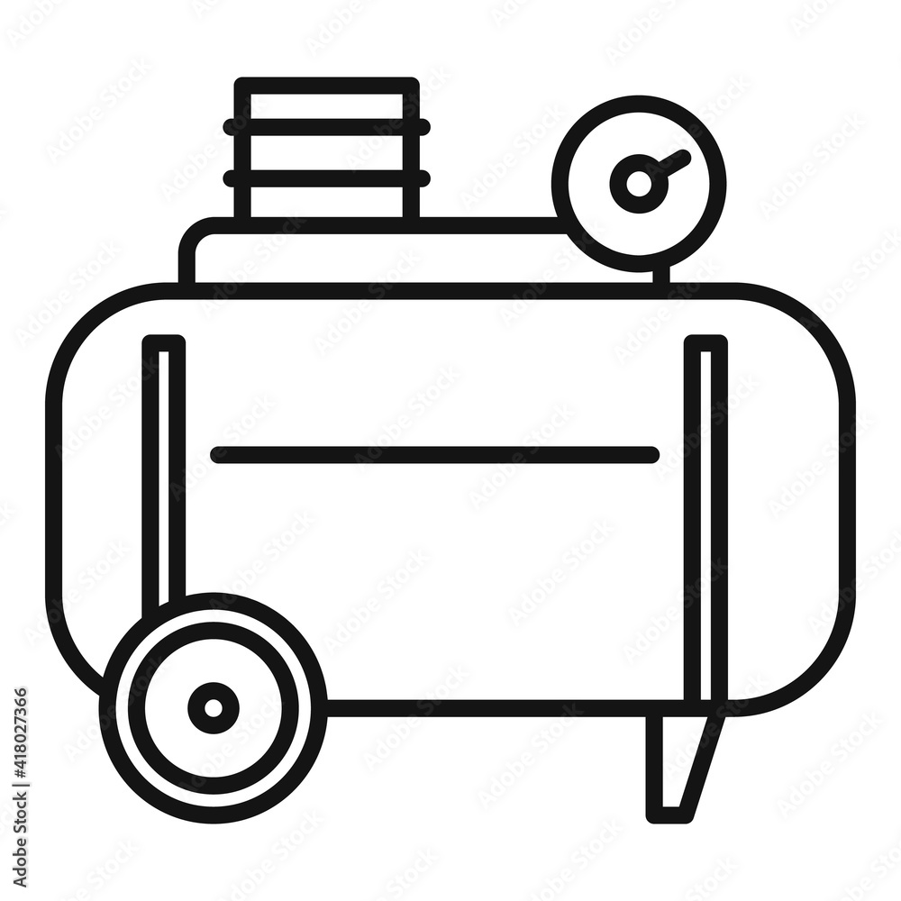 Stapler air compressor icon. Outline stapler air compressor vector icon for web design isolated on white background Stapler air compressor icon. Outline stapler air compressor vector icon for web design isolated on white background