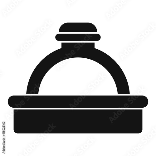 Jeweler ring icon. Simple illustration of jeweler ring vector icon for web design isolated on white background