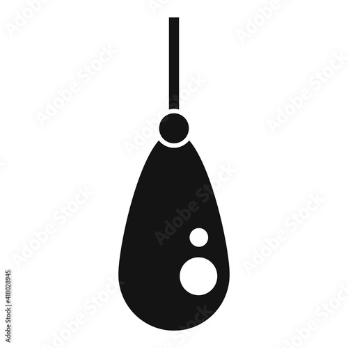 Jeweler earring icon. Simple illustration of jeweler earring vector icon for web design isolated on white background