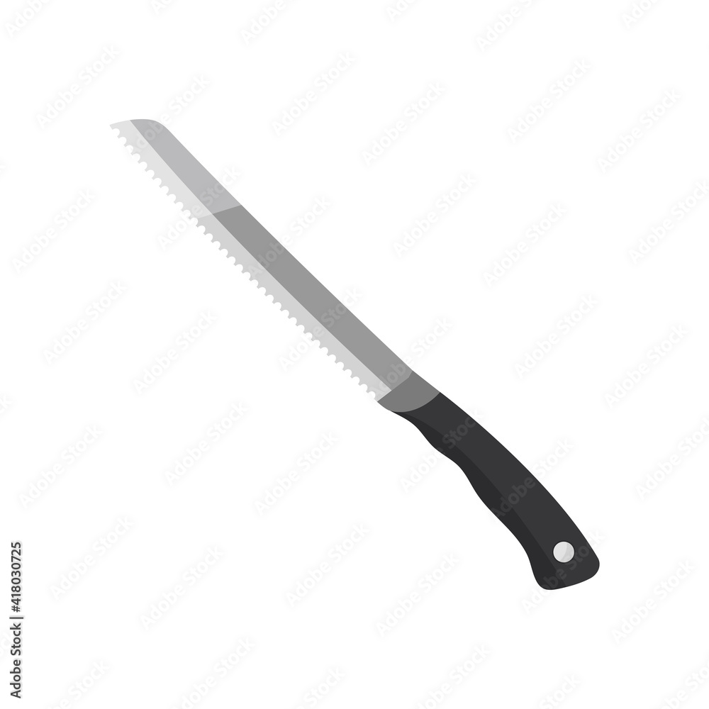 Kitchen knife icon Isolated on white background. Vector illustration in a flat style Kitchen knife icon Isolated on white background. Vector illustration in a flat style