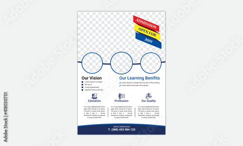 Flyer brochure design, business cover size A4 template, Abstract flyer design background, Business abstract vector template