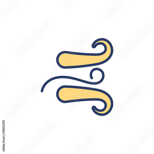 Windy icon in vector. Logotype