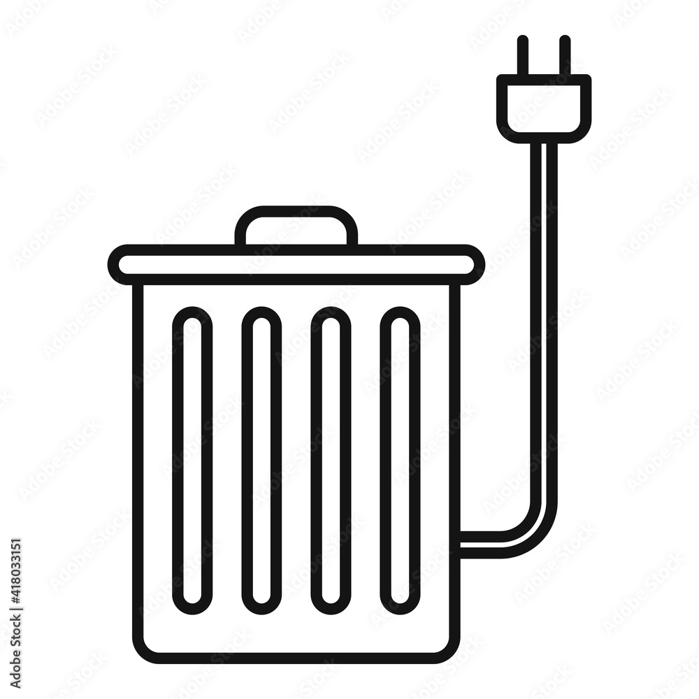 Clean recycle bin icon. Outline clean recycle bin vector icon for web design isolated on white background Clean recycle bin icon. Outline clean recycle bin vector icon for web design isolated on white background