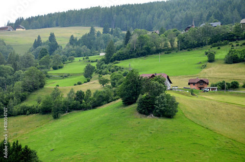 Landschaft, Österreich, Alpen, Landschaft mit grünen Wäldern