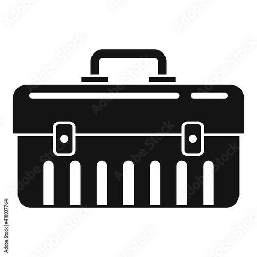 Car service tool box icon. Simple illustration of car service tool box vector icon for web design isolated on white background