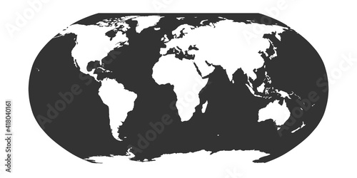 World Map in Robinson Projection