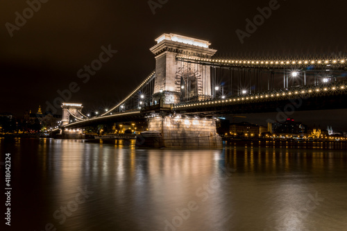 Szechenyi chain bridge Budapest