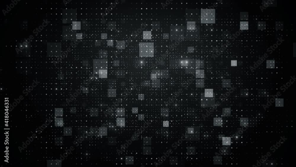 black abstract squares background