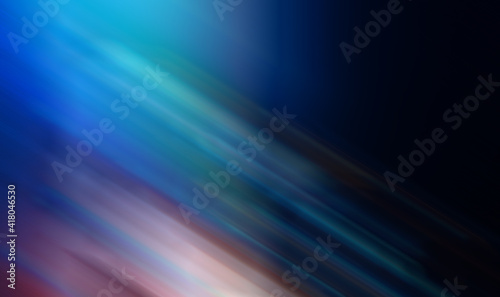 abstract background with lines blue light motion blur