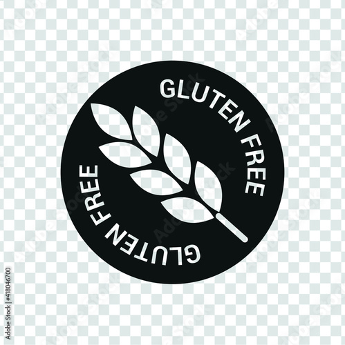 Vector icon. Gluten free product icon. Solid icon.