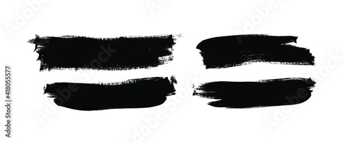 Paint drawing seamless pattern black and white smear. Hand drawn abstract illustration grunge elements. Vector abstract objects for design 