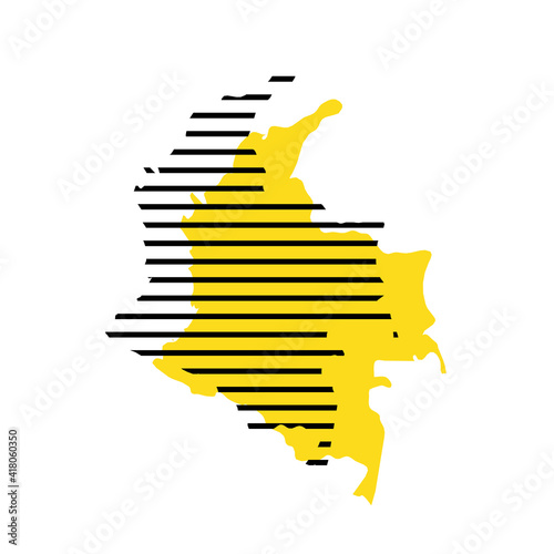 Colombia - country silhouette