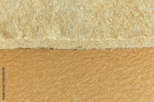 Fotografia materials background - compressed thermal insulating hemp fiber bonded panels