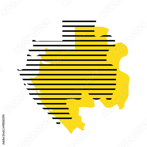 Gabon - country silhouette