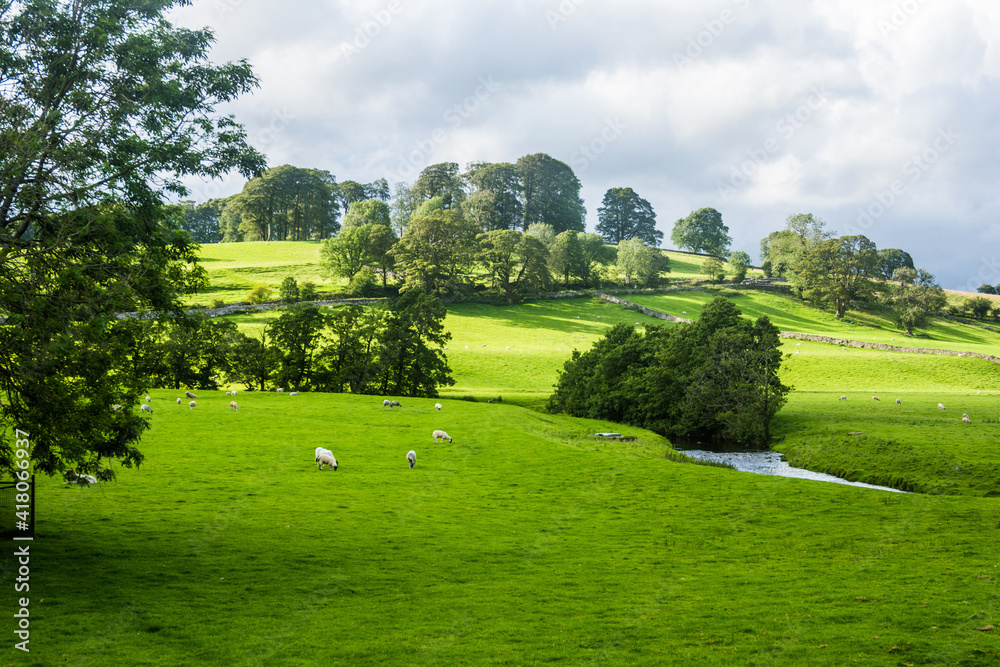 An idyllic rural scene in England.