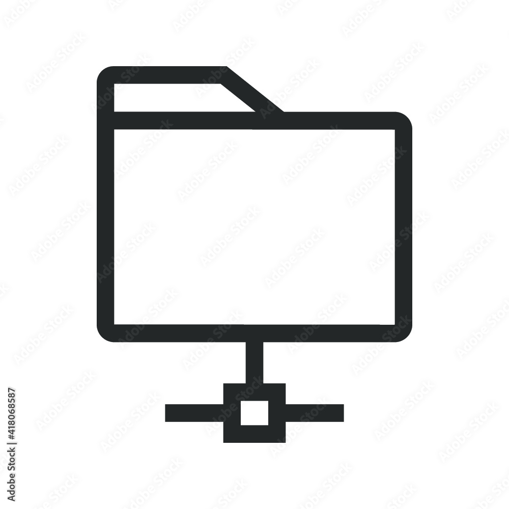 Vector illustration of high-tech technology icon. Folder icon. Vector illustration of high-tech technology icon. Folder icon.