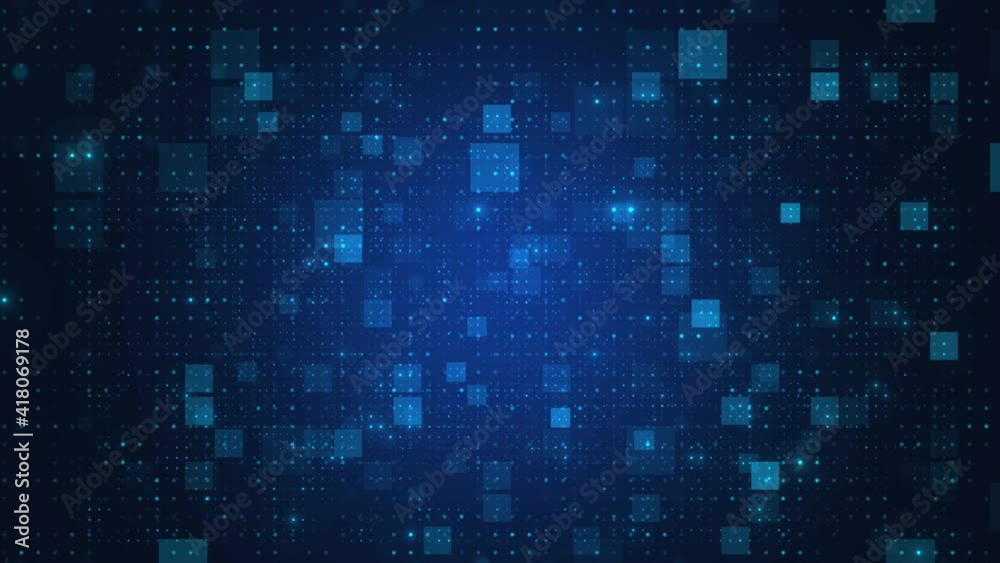 digital abstract blue background