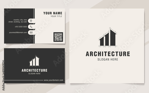 Modern architecture abstract logo template 