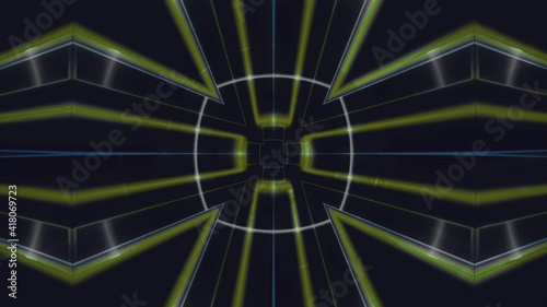 Abstract Hi Tech geometric illustration. Wallpaper for your web site design  titles  overlay and etc.