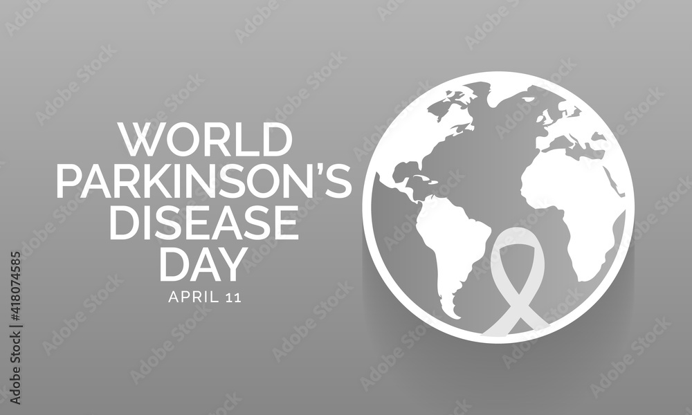 Vector illustration on the theme of World Parkinson's  disease (PD) day observed each year on April 11th across the globe.