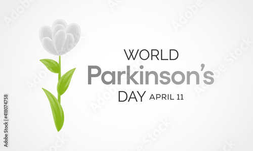 Vector illustration on the theme of World Parkinson's  disease (PD) day observed each year on April 11th across the globe.