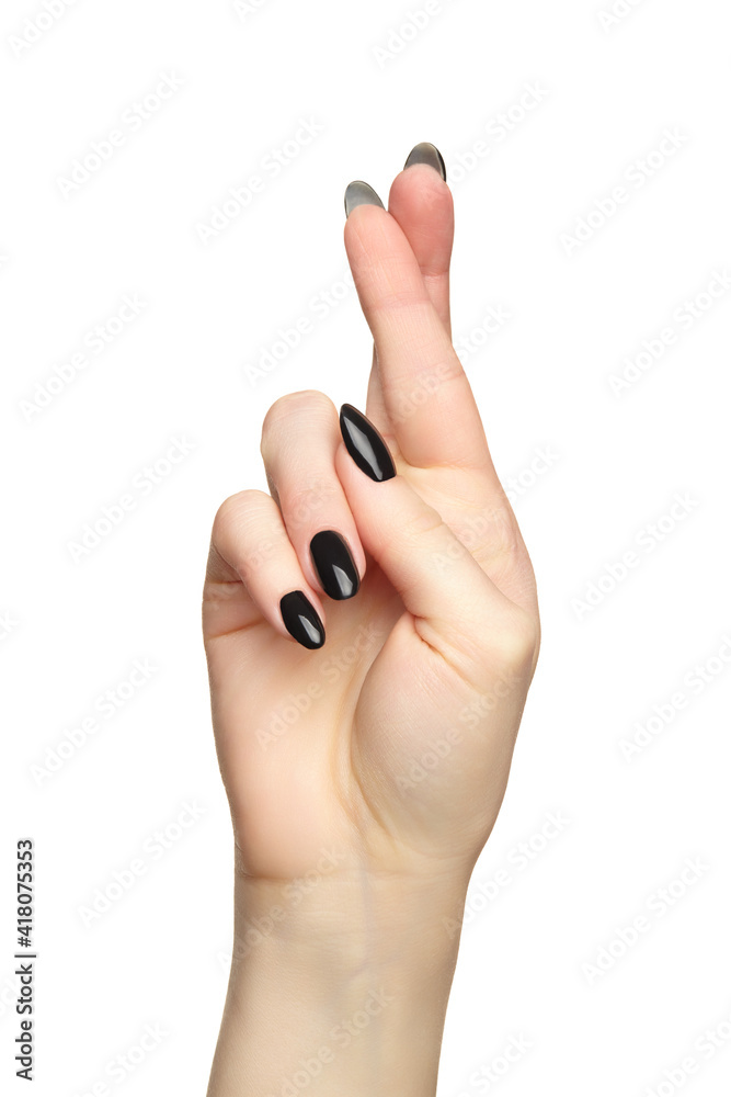Finger Nail with Melanonychia Stock Image - Image of copy, male: 154996471