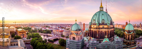 Photography Berliner dom after sunset, Berlin