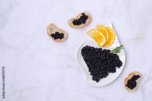 Organic black caviar