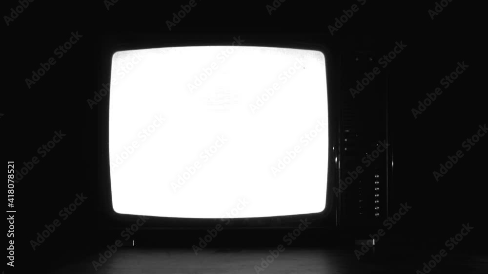 real glitch television, black and white noir film frame look