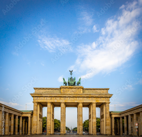 Brandenburg gate in summer day, Berlin