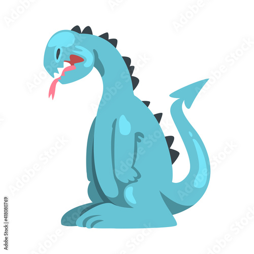 Spooky Monster as Grotesque Creature with Terrifying Appearance Vector Illustration