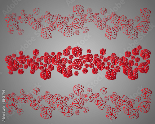 Scattered Dices, 3 Types of Dices