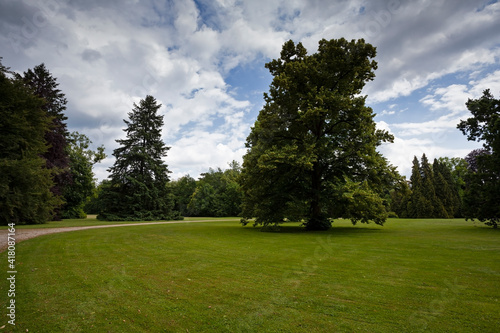 park of the castle Sychrov, Czech Republic  photo