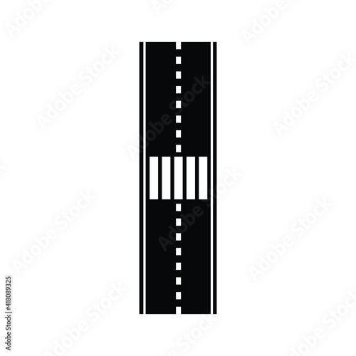 Straight road vector icon eps 10