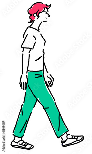 The appearance of a woman
