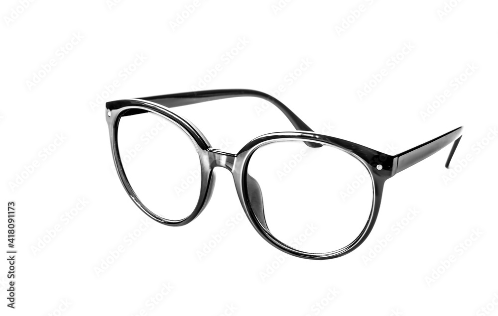 Reading glasses isolated on white background