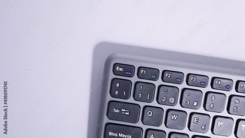 Close Up Of Computer Keyboard Buttons. overhead shot Close Up Of Computer Keyboard Buttons. overhead shot
