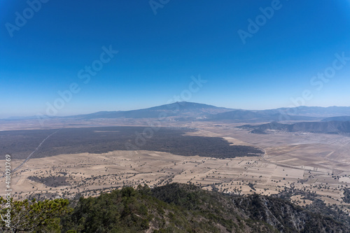 Mesmerizing view of the Cofre de Perote inactive volcanic mountain under the blue sky in Mexico