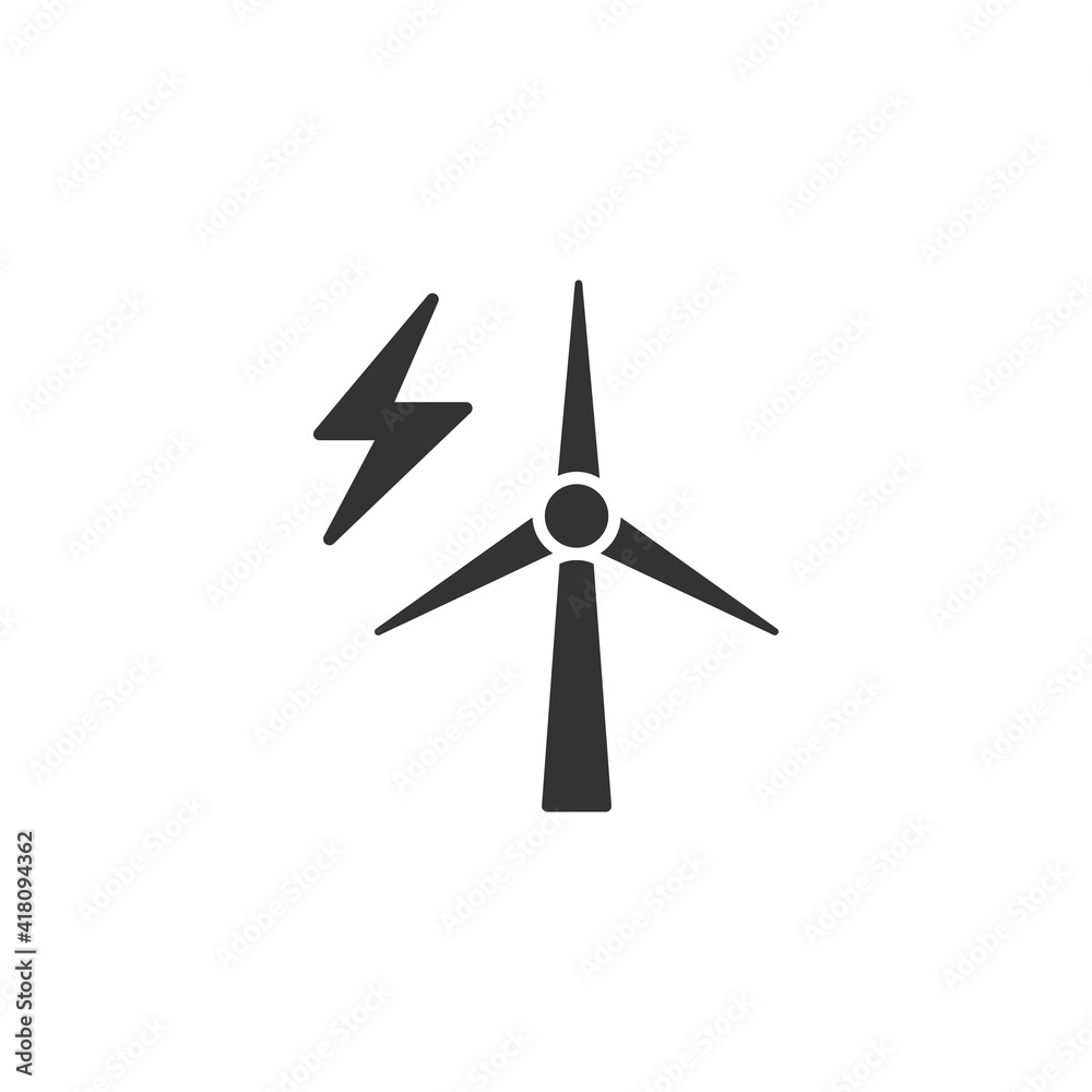 Wind turbine icon isolated on white background. The environment symbol modern, simple, vector, icon for website design, mobile app, ui. Vector Illustration Wind turbine icon isolated on white background. The environment symbol modern, simple, vector, icon for website design, mobile app, ui. Vector Illustration