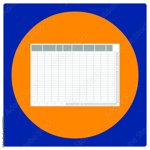 Vector illustration for Spread Sheet EPS10Vector illustration for Spread Sheet EPS10