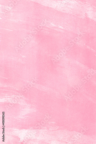 アナログの筆タッチで描いた淡いピンク背景