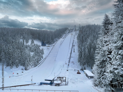 Schanzen im Kanzlersgrund bei Oberhof / Thüringen