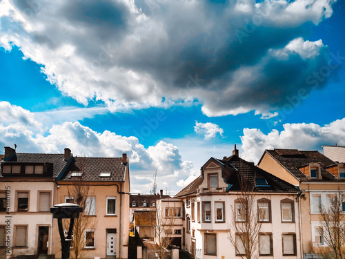 Fototapeta Naklejka Na Ścianę i Meble -  Antique building view in Forbach city, France.