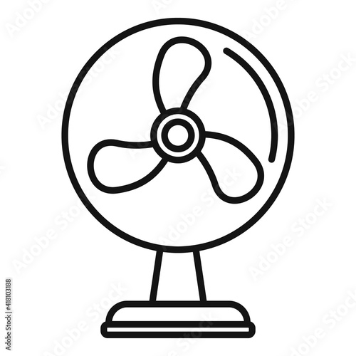 Frame ventilator icon. Outline Frame ventilator vector icon for web design isolated on white background