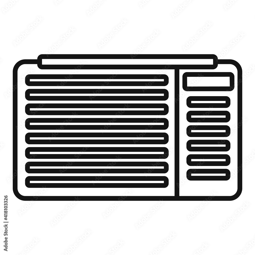 Air ventilation icon. Outline air ventilation vector icon for web design isolated on white background Air ventilation icon. Outline air ventilation vector icon for web design isolated on white background