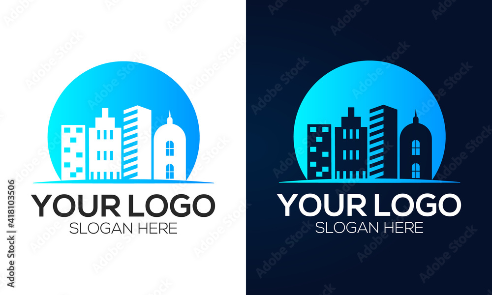 Real Estate Building Logo Design Real Estate Building Logo Design