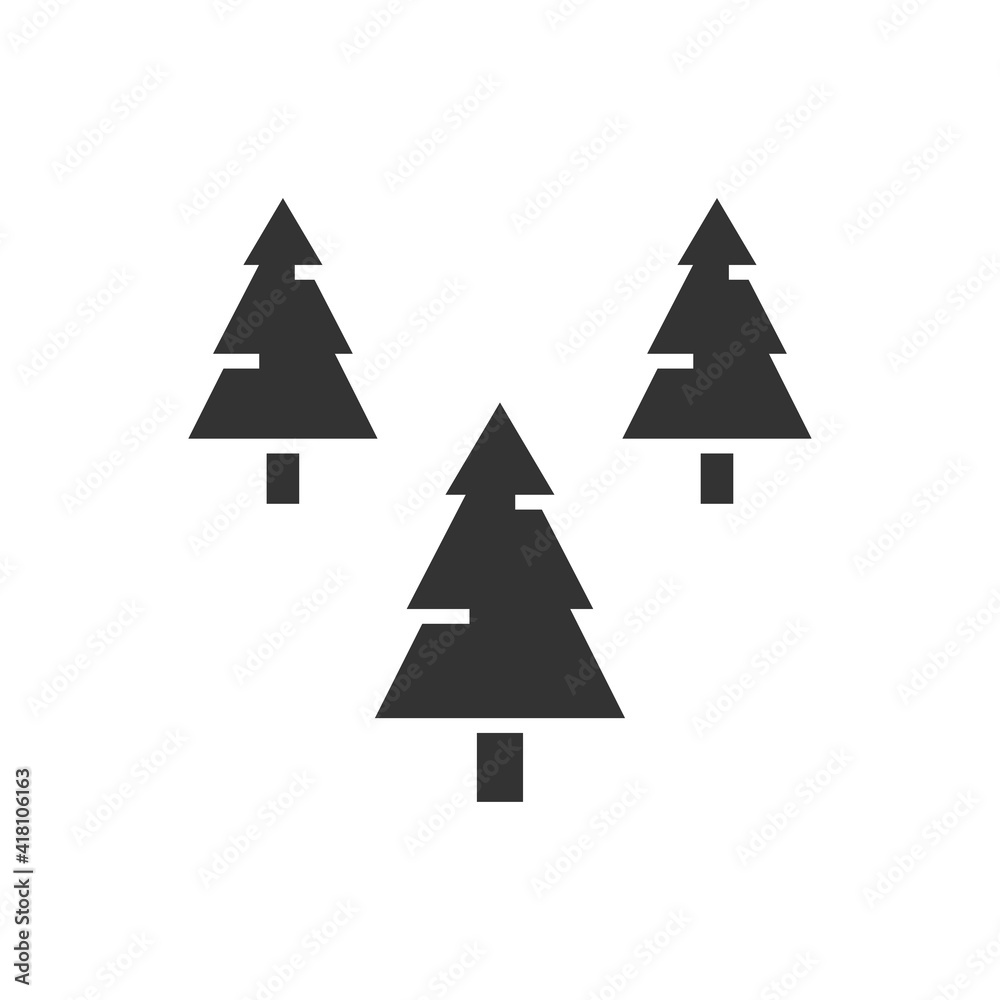Woods icon isolated on white background. Forest symbol modern, simple, vector, icon for website design, mobile app, ui. Vector Illustration Woods icon isolated on white background. Forest symbol modern, simple, vector, icon for website design, mobile app, ui. Vector Illustration
