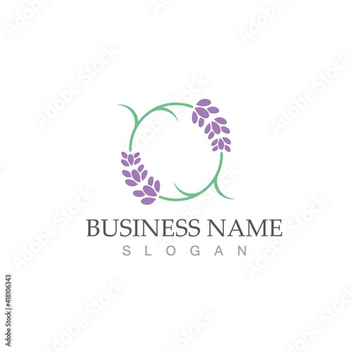 fresh lavender logo vector template
