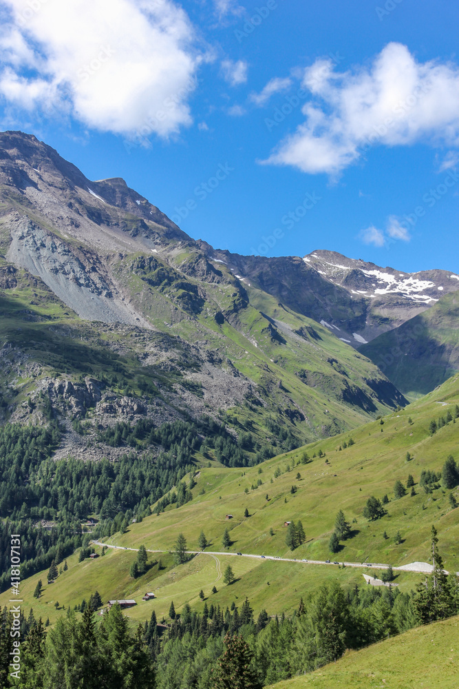The surrounding mountains of Grossglockner (in Austria, Europe)